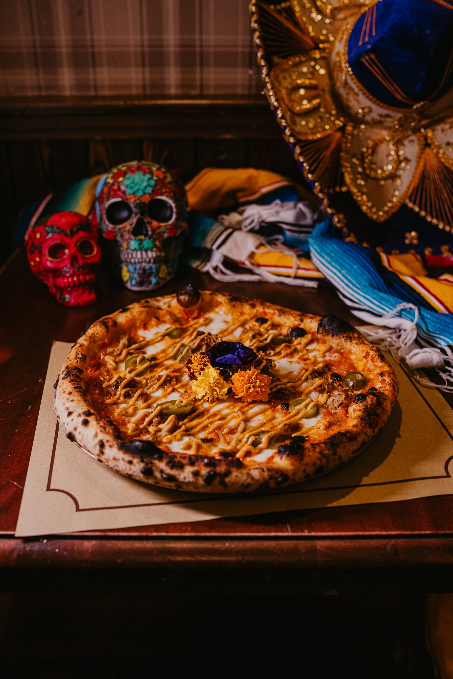 Pizza Día de los Muertos